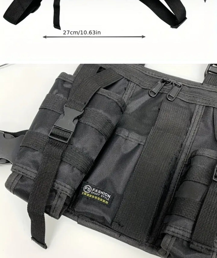 🔥 PRODUCTO: Chaleco Táctico Urbano Antirrobo – Multi-Bolsillos Ajustable