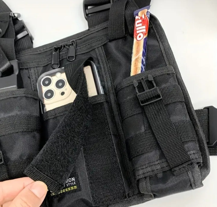 🔥 PRODUCTO: Chaleco Táctico Urbano Antirrobo – Multi-Bolsillos Ajustable