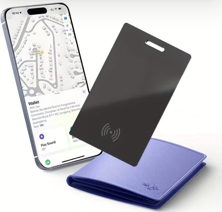 Tarjeta Localizadora Ultra Delgado 1.8 mm 📍🔋 – Rastreador iPhone, 8 Meses de Batería, Recargable & Compatible con iOS 14.5+